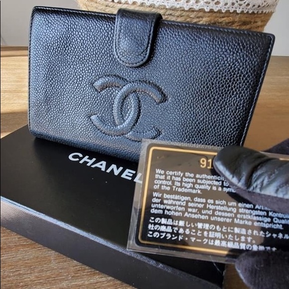 CHANEL Handbags - Authentic Chanel long wallet in Caviar Leather